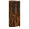 Stylish Highboard in Smoked Oak - Stylish & Durable Storage