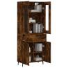 Stylish Highboard in Smoked Oak - Stylish & Durable Storage