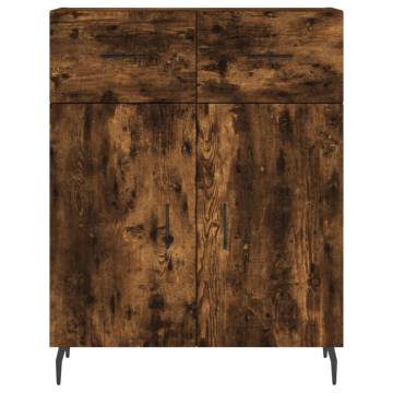 Stylish Highboard in Smoked Oak - Stylish & Durable Storage