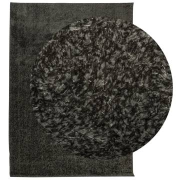 Rug ISTAN High Pile Shiny Look Anthracite 240x340 cm - Hipomarket