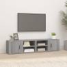 TV Cabinets 2 pcs Grey Sonoma 80x31.5x36 cm Engineered Wood Colour grey sonoma Quantity in Package 2 