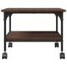 2-Tier Brown Oak Printer Stand | Engineered Wood | HipoMarket