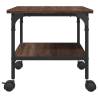 2-Tier Brown Oak Printer Stand | Engineered Wood | HipoMarket