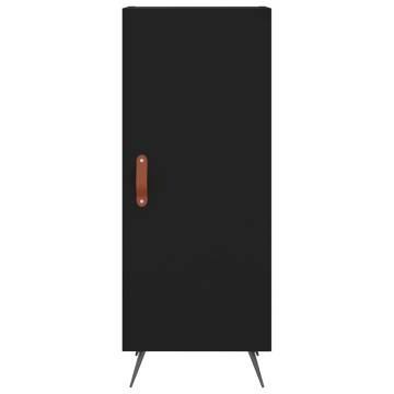 Stylish Highboard Black 34.5x34x180 cm | Hipomarket