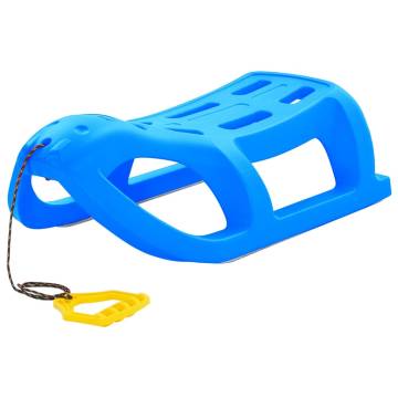 Sledge Blue 80x39.5x25.5 cm - Durable Polypropylene Toboggan