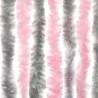 Fly Curtain Silver Grey & Pink 100x220 cm | Hipomarket