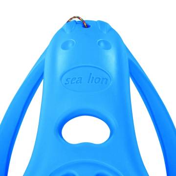 Sledge Blue 80x39.5x25.5 cm - Durable Polypropylene Toboggan