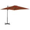 Cantilever Umbrella with Aluminium Pole Terracotta 250x250 cm Colour terracotta Size 250 x 250 cm Quantity in Package 1 