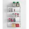 Metaltex 5-Tier Wall Spice Rack Pepito Silver | Organize Your Kitchen