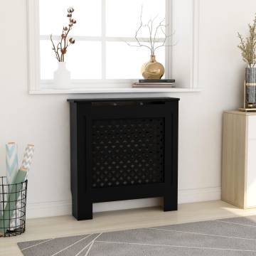 MDF Radiator Cover Black 78 cm – Stylish & Practical