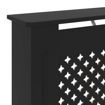 MDF Radiator Cover Black 78 cm – Stylish & Practical