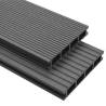 WPC Decking Boards with Accessories 20 m² 2.2 m Grey Colour grey Size 20 m² Number of 1 