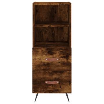 Highboard Smoked Oak - Elegant Engineered Wood Storage Unit