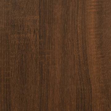 Stylish Brown Oak Wall Cabinet - 60x31x60 cm Engineered Wood