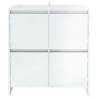 Minimalist High Gloss White Sideboard - 70x41x75 cm