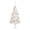 Artificial Pre-lit Christmas Tree with Ball Set White 240 cm Colour rose Size 240 x 100 cm Quantity in Package 1 Number of Branch Tips 