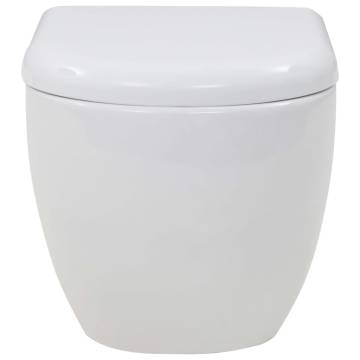 Stylish Wall-Hung Toilet with Concealed Cistern - Ceramic White