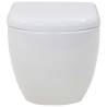 Stylish Wall-Hung Toilet with Concealed Cistern - Ceramic White