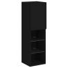 Stylish Black TV Cabinets with RGB LED Lights - Set of 2