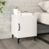 Stylish High Gloss White Bedside Cabinet - HipoMarket