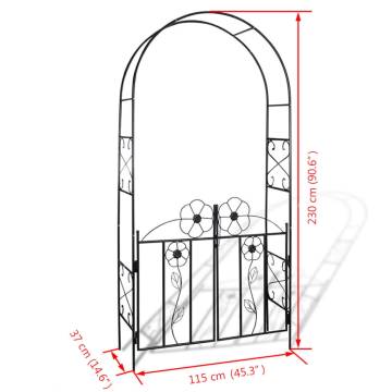 Elegant Garden Arch Door for Climbing Plants | Hipo Market