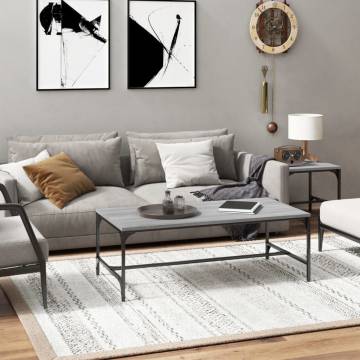 Stylish Grey Sonoma Coffee Table - 100x50 cm | HipoMarket