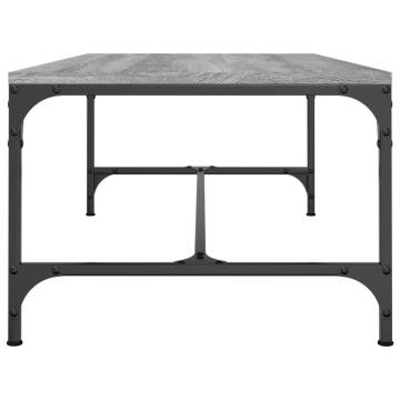 Stylish Grey Sonoma Coffee Table - 100x50 cm | HipoMarket