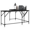 Stylish Black Desk 149x149 cm - Durable Engineered Wood