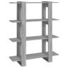 Book Cabinet/Room Divider Grey Sonoma - 100x30x123.5 cm