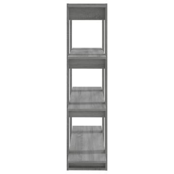 Book Cabinet/Room Divider Grey Sonoma - 100x30x123.5 cm