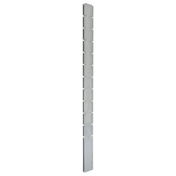 Garden Fence Posts 30 pcs Silver 280 cm Galvanised Steel