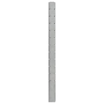 Garden Fence Posts 30 pcs Silver 280 cm Galvanised Steel