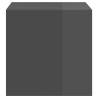 High Gloss Grey Wall Cabinet - 37x37 cm | Hipomarket