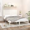 Bed Frame White Solid Wood 160x200 cm Colour white Size 160 x 200 cm 