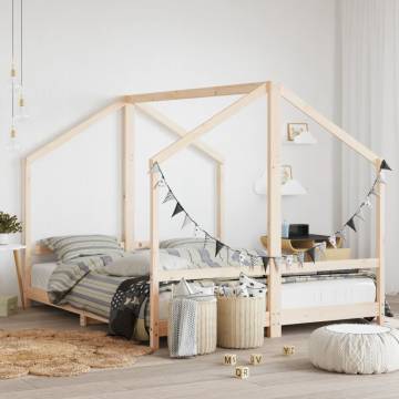 Kids Bed Frame 80x200 cm | Solid Pine Wood | Hipomarket