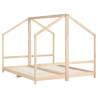 Kids Bed Frame 80x200 cm | Solid Pine Wood | Hipomarket