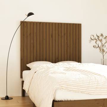 Honey Brown Wall Headboard - Solid Pine 127.5x3x110 cm