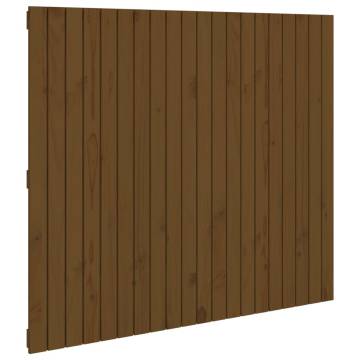 Honey Brown Wall Headboard - Solid Pine 127.5x3x110 cm