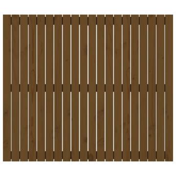 Honey Brown Wall Headboard - Solid Pine 127.5x3x110 cm