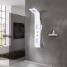 Stylish Aluminium Shower Panel Unit 20x44x130 cm - White