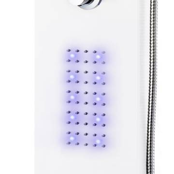 Stylish Aluminium Shower Panel Unit 20x44x130 cm - White