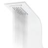 Stylish Aluminium Shower Panel Unit 20x44x130 cm - White