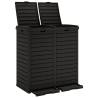 Durable Outdoor Garbage Bin - Black 78x41x86 cm | HipoMarket