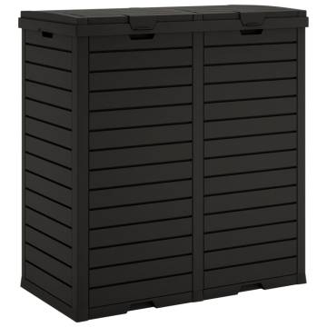 Durable Outdoor Garbage Bin - Black 78x41x86 cm | HipoMarket