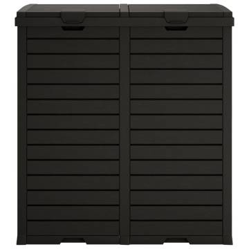 Durable Outdoor Garbage Bin - Black 78x41x86 cm | HipoMarket