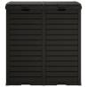 Durable Outdoor Garbage Bin - Black 78x41x86 cm | HipoMarket