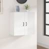 High Gloss White Wall Cabinet - Stylish & Spacious Storage