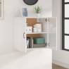 High Gloss White Wall Cabinet - Stylish & Spacious Storage