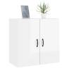 High Gloss White Wall Cabinet - Stylish & Spacious Storage