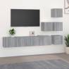 Wall-mounted TV Cabinet Grey Sonoma Engineered Wood Colour grey sonoma Quantity in Package 1 